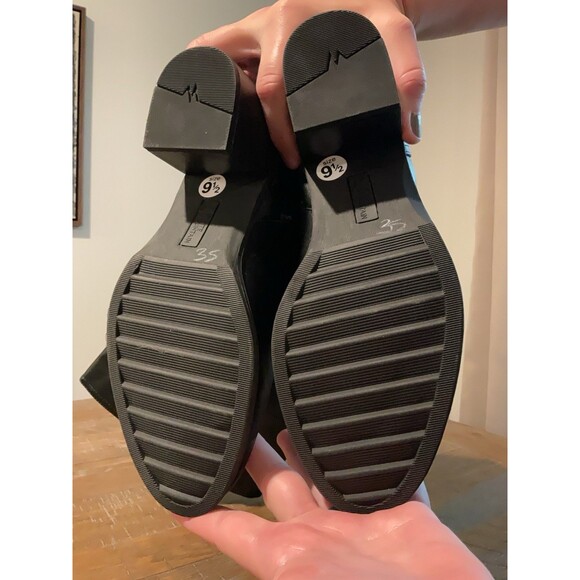 NWT White Mountain Black Slouch Boots 8.5 Wide Calf Women’s Heeled Boot Belted - Picture 8 of 11